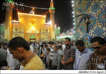 حرم امام علی(ع) در شب عید سعید غدیر + تصاویر